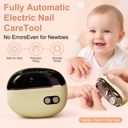 🔥2-in-1 Smart Electric Nail Trimmer & Polisher for All Ages 👨‍👩‍👧‍👦 💅