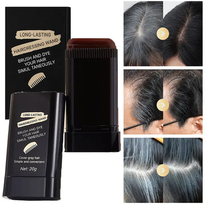 Waterproof Temporary Hair Dye Stick, Haircare Easy-Application Portable Design, Long-Lasting Color Without Fading, Perfect for Touch-Ups and Highlights, Highlighted Hair