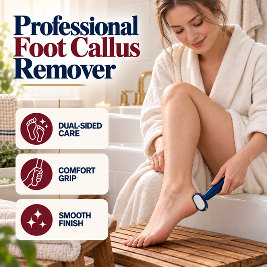 ✨ 50% OFF TODAY 🦶 Professional Dual-Sided Foot Callus Remover – Buff Away Calluses & Reveal Smoother Feet ✅