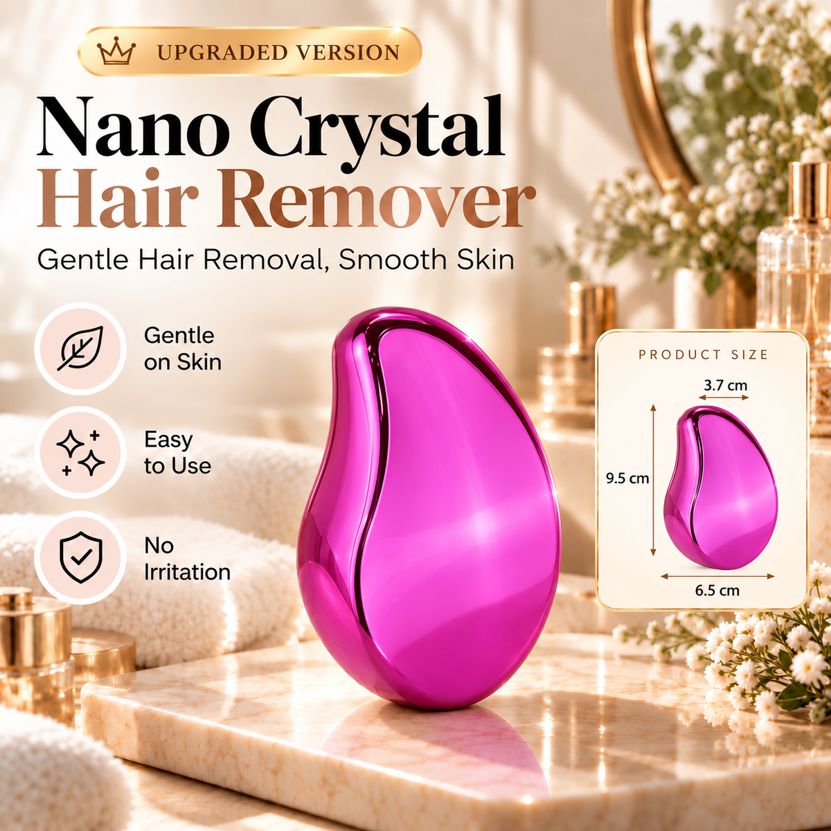 🥳2026 HOT SALE🥳💞50K+ SOLD!🔥 Ergonomic Hair Removal Tool — Easy Grip, Gentle Hair Removal & Protective Cover | Smooth Skin. Less Effort. ✨