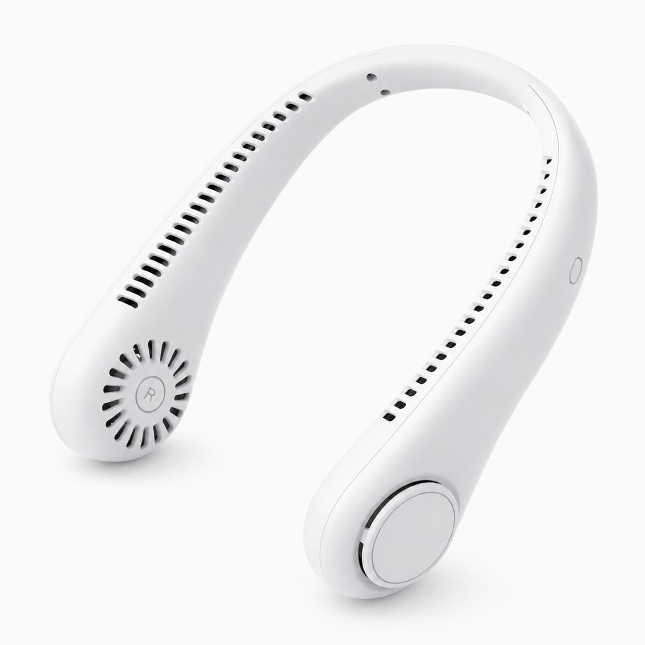 ❄️ Bladeless Neck Fan – Hands-Free Turbo Cooling with LED Display