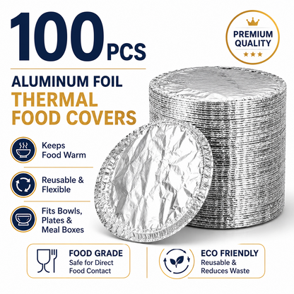 📢📢 50% OFF! ⏰【100 Pieces】 Aluminum Foil Insulating Cover