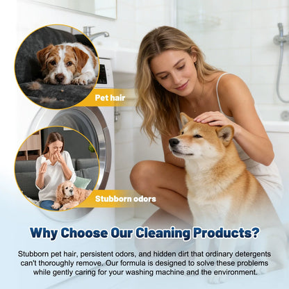 🔥LAST DAY 50% OFF🔥🫧Eco-Friendly Washing Machine Cleaner Tablets(12 Pack), Removes Pet Hair Buildup, Strong Deodorization.✨