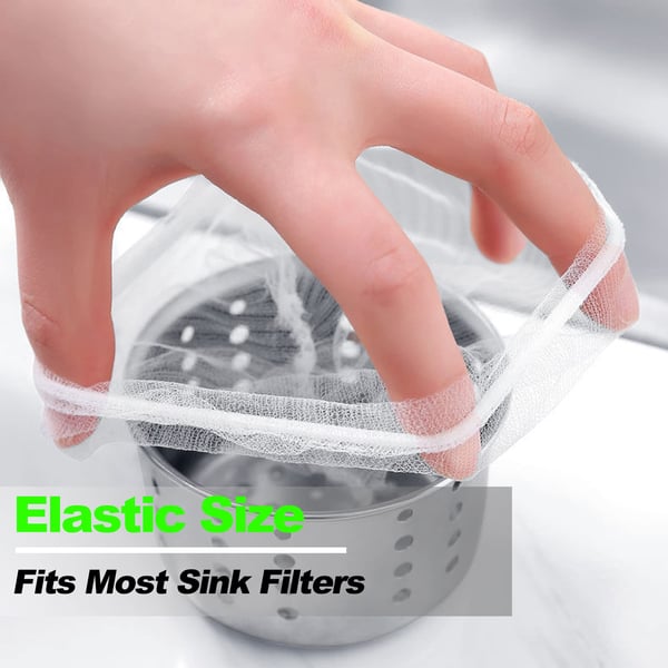 🔥 50% OFF TODAY ONLY 🔥🧽 Disposable Mesh Sink Strainer Bags (100 Pack)✅ Easy Cleanup For A Cleaner Kitchen