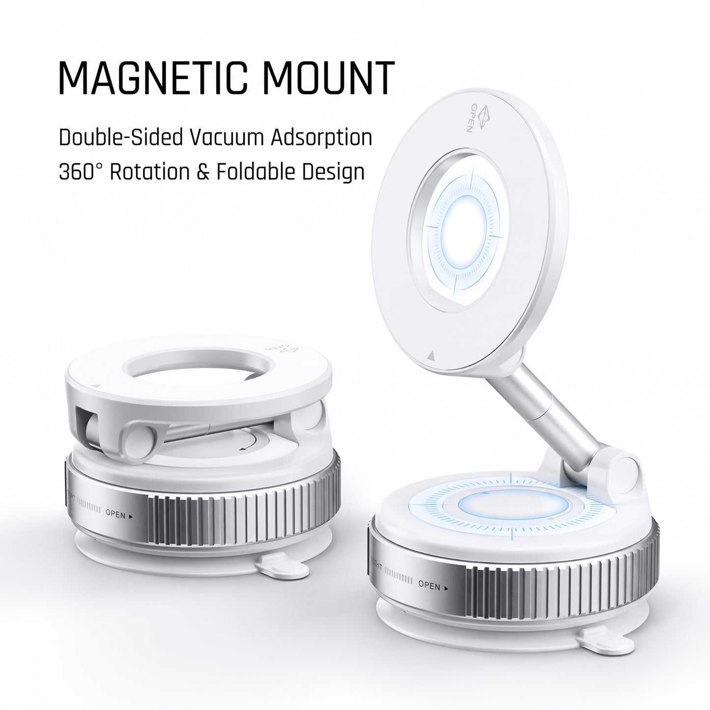 💡 50% OFF NOW ! Universal Magnetic Car Mount with Rotating Suction Base