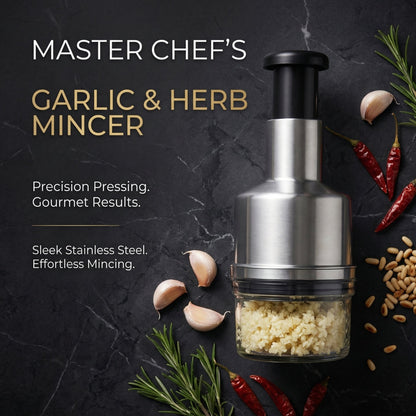 Multi-functional garlic chopper