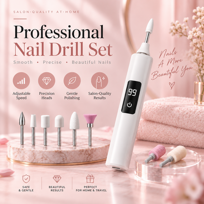 💅 Exclusive 50% OFF ✨ Luxury Electric Nail Drill Kit– Digital Speed Control