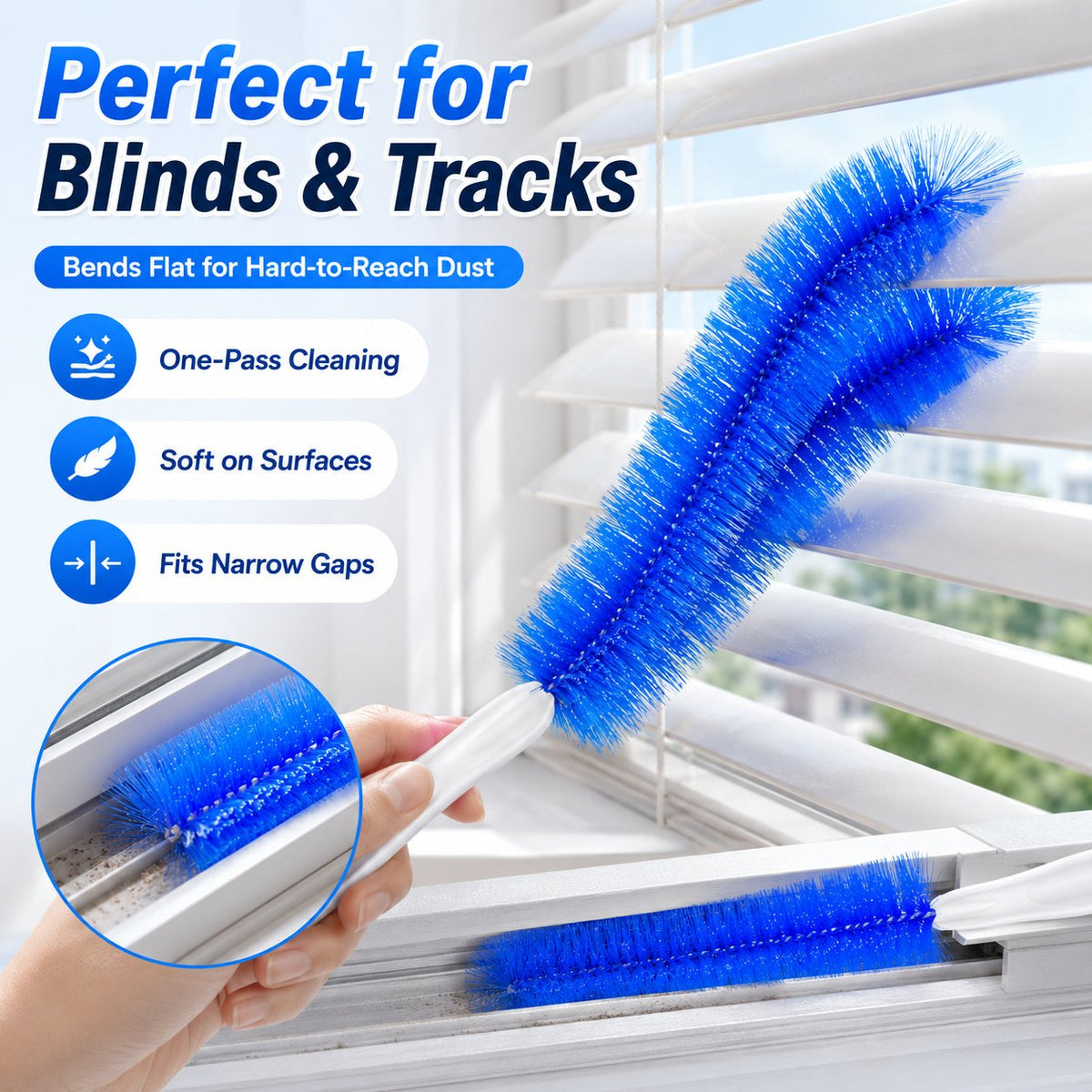 🥳2026 HOT SALE🥳💞5K+ SOLD! 🎁 50% OFF! Bendable Microfiber Head,Reusable Dust Remover