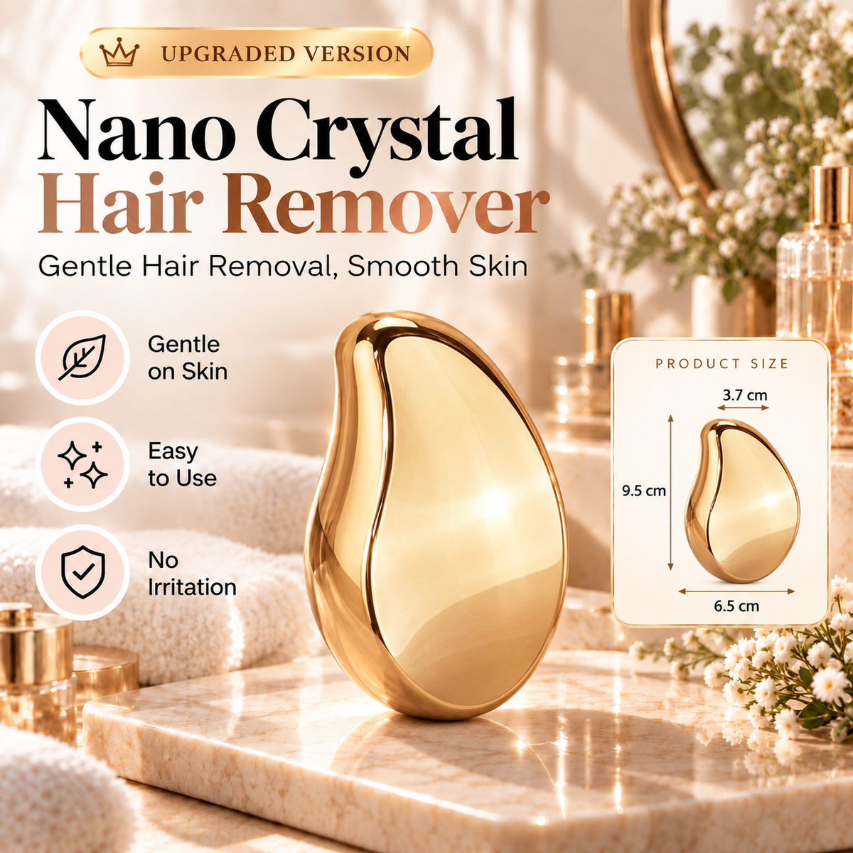 🥳2026 HOT SALE🥳💞50K+ SOLD!🔥 Ergonomic Hair Removal Tool — Easy Grip, Gentle Hair Removal & Protective Cover | Smooth Skin. Less Effort. ✨