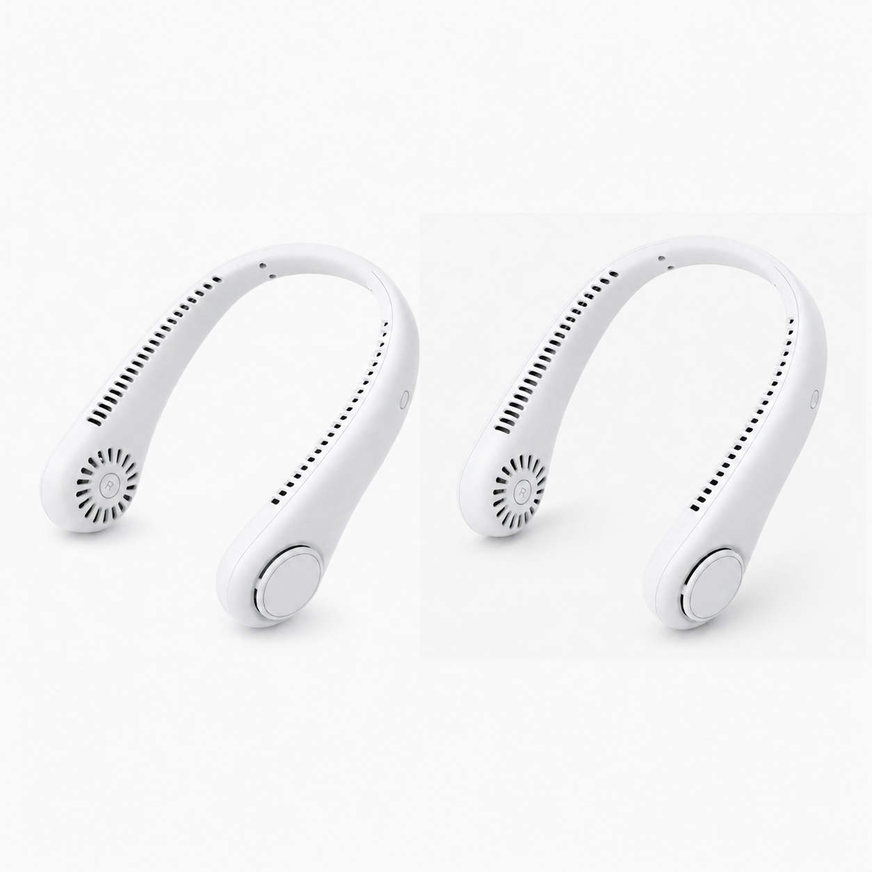 ❄️ Bladeless Neck Fan – Hands-Free Turbo Cooling with LED Display