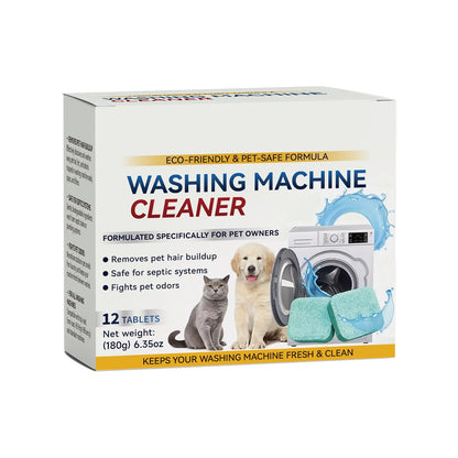 🔥LAST DAY 50% OFF🔥🫧Eco-Friendly Washing Machine Cleaner Tablets(12 Pack), Removes Pet Hair Buildup, Strong Deodorization.✨
