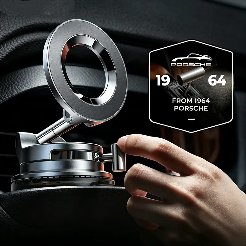 💡 50% OFF NOW ! Universal Magnetic Car Mount with Rotating Suction Base