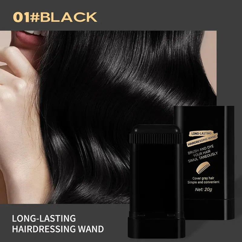 Waterproof Temporary Hair Dye Stick, Haircare Easy-Application Portable Design, Long-Lasting Color Without Fading, Perfect for Touch-Ups and Highlights, Highlighted Hair