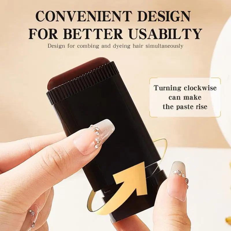 Waterproof Temporary Hair Dye Stick, Haircare Easy-Application Portable Design, Long-Lasting Color Without Fading, Perfect for Touch-Ups and Highlights, Highlighted Hair