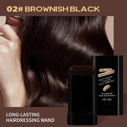Waterproof Temporary Hair Dye Stick, Haircare Easy-Application Portable Design, Long-Lasting Color Without Fading, Perfect for Touch-Ups and Highlights, Highlighted Hair