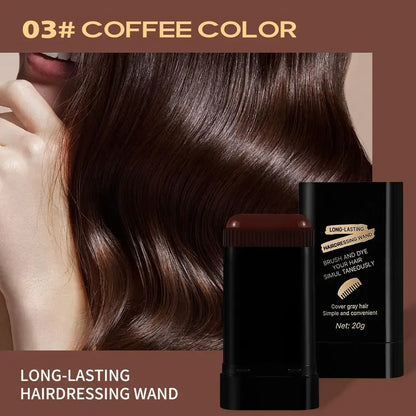 Waterproof Temporary Hair Dye Stick, Haircare Easy-Application Portable Design, Long-Lasting Color Without Fading, Perfect for Touch-Ups and Highlights, Highlighted Hair