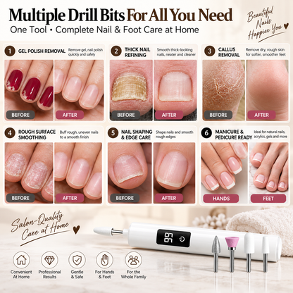 💅 Exclusive 50% OFF ✨ Professional Electric Nail Drill Kit– Digital Speed Control