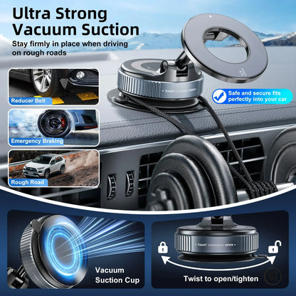 💡 50% OFF NOW ! Universal Magnetic Car Mount with Rotating Suction Base