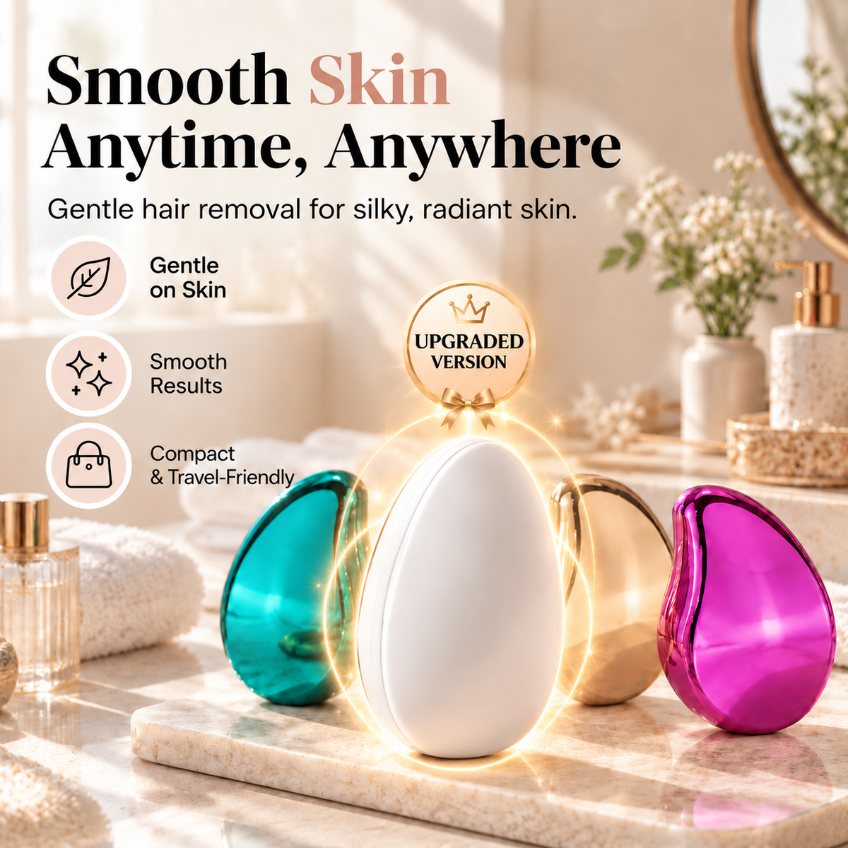 🥳2026 HOT SALE🥳💞50K+ SOLD!🔥 Ergonomic Hair Removal Tool — Easy Grip, Gentle Hair Removal & Protective Cover | Smooth Skin. Less Effort. ✨