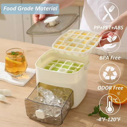 🔥LAST DAY 50% OFF🔥🌿🧊Portable Ice Maker with Lid and Storage Box (48 cubes)