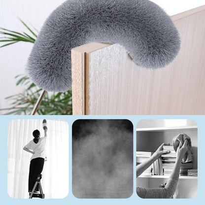 ✨ Telescopic Microfiber Duster — Extendable Reach, Flexible Head & Dust-Trapping Fibers | Reach More. Clean Easier. Less Effort. 🧹