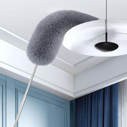 ✨ Telescopic Microfiber Duster — Extendable Reach, Flexible Head & Dust-Trapping Fibers | Reach More. Clean Easier. Less Effort. 🧹