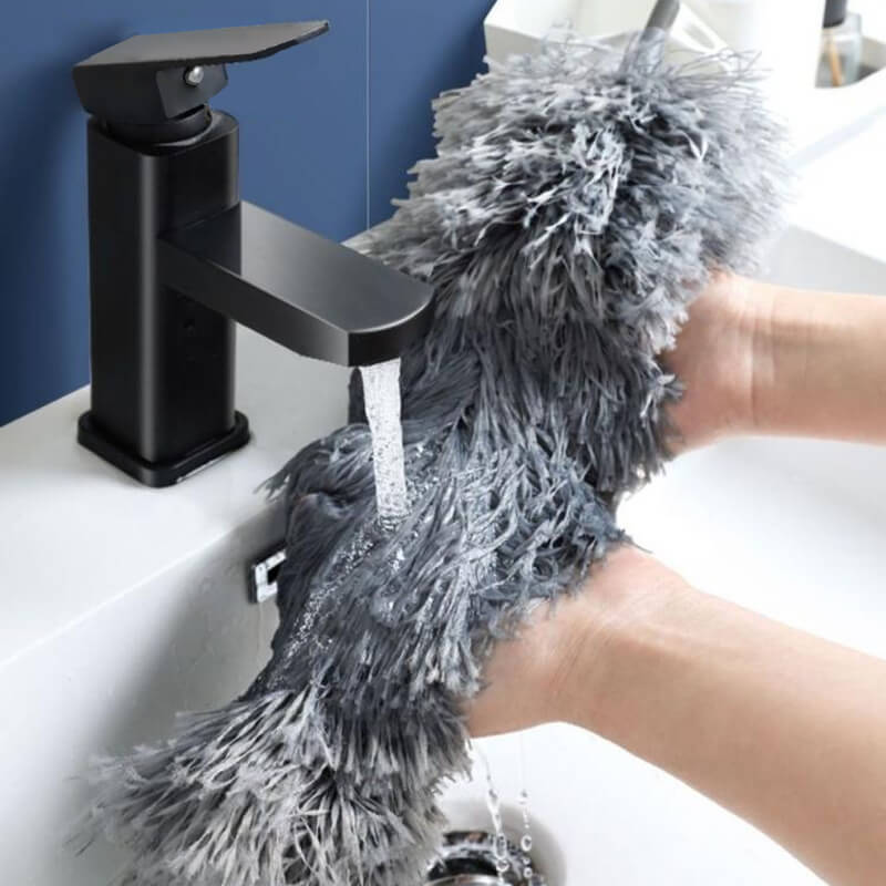 ✨ Telescopic Microfiber Duster — Extendable Reach, Flexible Head & Dust-Trapping Fibers | Reach More. Clean Easier. Less Effort. 🧹
