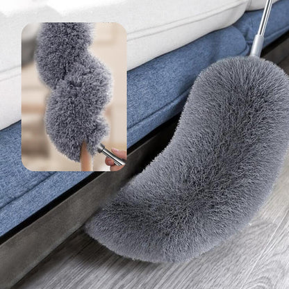 ✨ Telescopic Microfiber Duster — Extendable Reach, Flexible Head & Dust-Trapping Fibers | Reach More. Clean Easier. Less Effort. 🧹