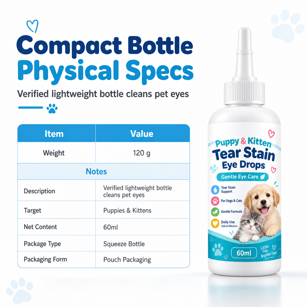 🐾 Pet Tear Stain Remover Eye Drops — Gentle Formula, Precision Tip & Tear Stain Care | Brighter Eyes. Easier Care. ✨