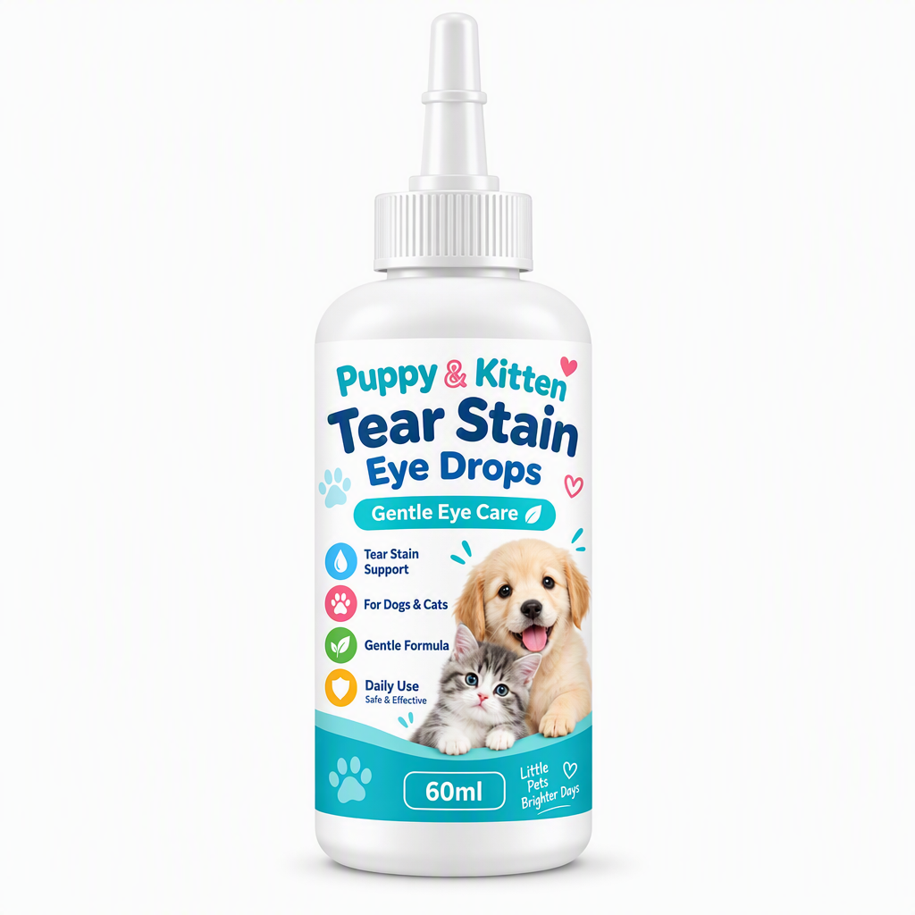 🐾 Pet Tear Stain Remover Eye Drops — Gentle Formula, Precision Tip & Tear Stain Care | Brighter Eyes. Easier Care. ✨